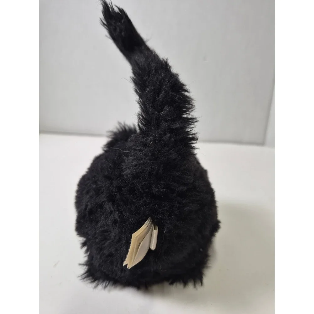 Jellycat London Black Kitten Plush Round Shaggy caboodle Stuffed Animal Cat